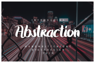Abstraction: A Bold Handwritten Font for Brand Identity