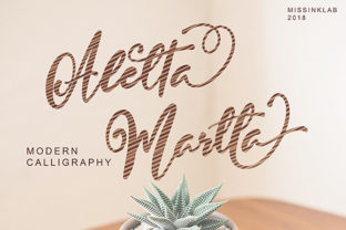 Aletta Martta: A Romantic Handwritten Typeface for Editorial Design
