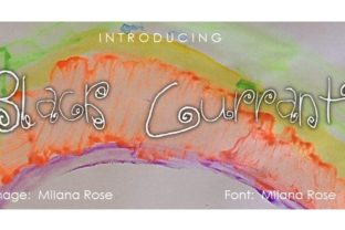 Black Currant: A Childlike Font for Brand Identity