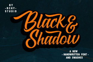 Black Shadow: A Bold Handwritten Font for Brand Identity