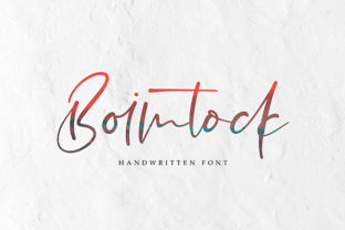Boimtock: A Light Handwritten Font for Editorial Design