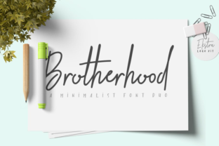 Brotherhood Duo: A Handwritten Typeface for Editorial Design