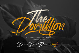 Domillion: A Bold Handwritten Font for Modern Editorial Design