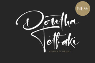 Dontha Tethaki: A Bold Handwritten Typeface for Modern Editors