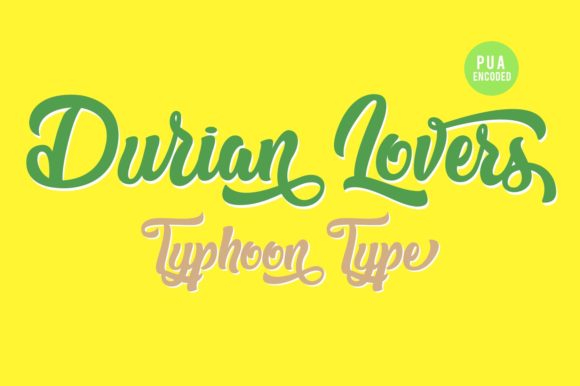 Durian Lovers: A Romantic Script Font for Editorial Design