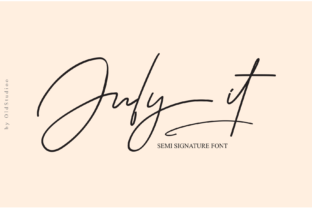 July It: A Romantic Handwritten Font for Web Design