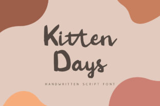 Kitten Days: A Playful Handwritten Font for Editors