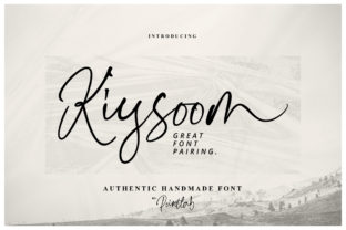 Kiysoom: The Authentic Handwritten Font for Campaigns