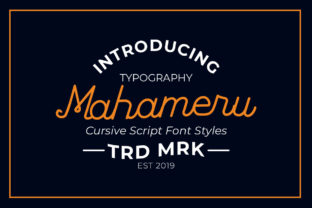 Mahameru: A Bold Handwritten Font for Editorial Design