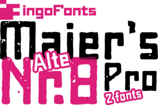 Maier s Alte Nr. 8: A Timeless Script Font for Editorial Design
