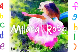 Milana Rose: A Whimsical Handwritten Font for Joyful Brands