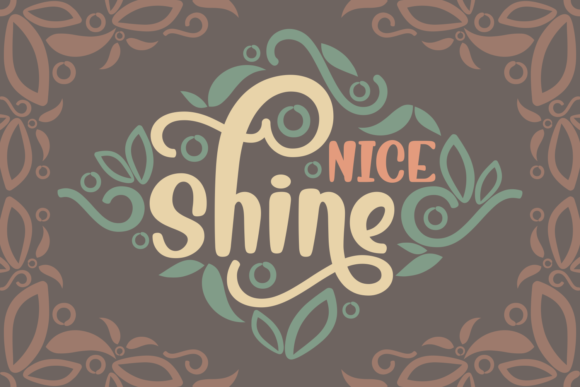 Nice Shine: A Bold Handwritten Font for Branding