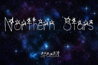 Northern Stars Spaced: A Starry Display Font for Editors