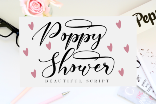 Poppy Shower: A Modern Script Font for Web Design