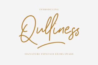 Qulliness: A Premium Script Font for Editorial Design