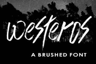 Westeros: A Bold Textured Brush Font for Branding